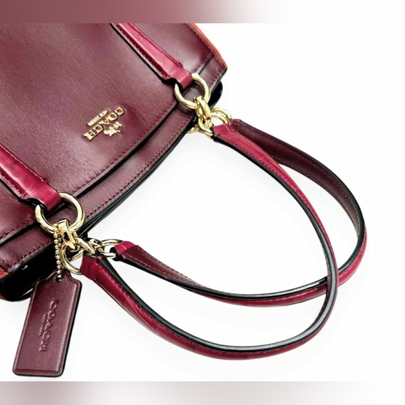 Coach Leather & Suede Minetta 2-Way Satchel - Picture 8 of 16